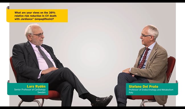 What are your views on the 38% relative risk reduction in CV death with Jardiance?