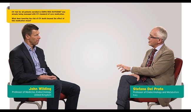 What does lowering the risk of CV death? - John Wilding