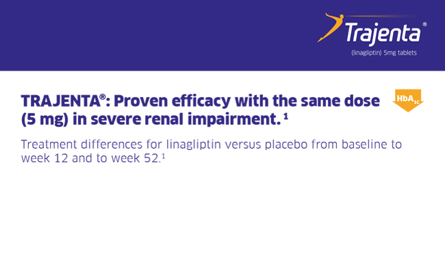 Trajenta Efficacy With Same Dose In Severe Renal Impairment