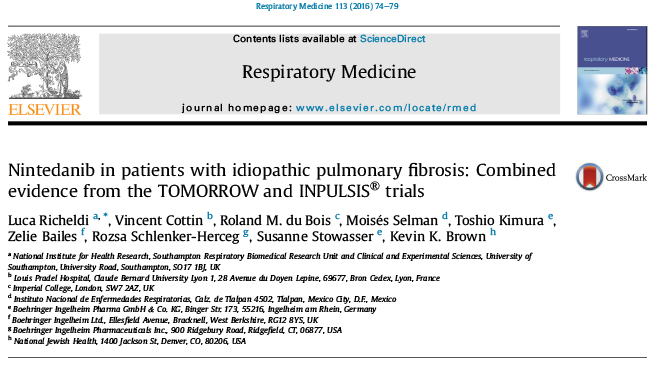 Combined evidence from the TOMORROW and INPULSIS® trials