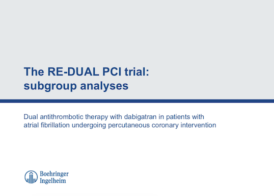 RE-DUAL Subanalysis