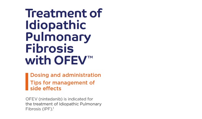 How does dosing and administration of Nintedanib help compliance of IPF patients?