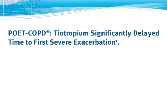  Spiriva vs Salmeterol: Severe Excacerbation data