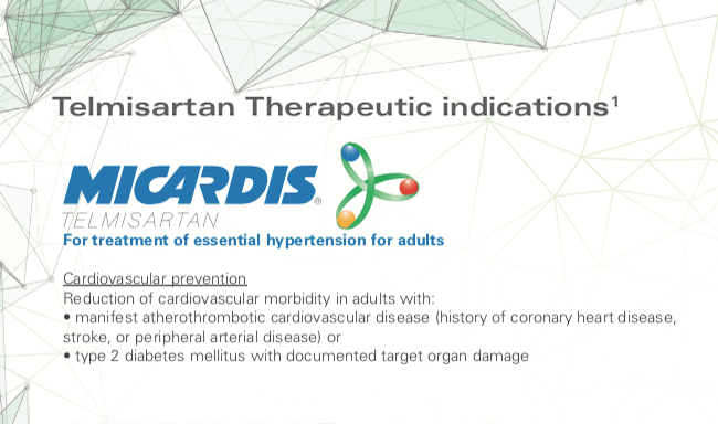 Telmisartan Therapeutic indications