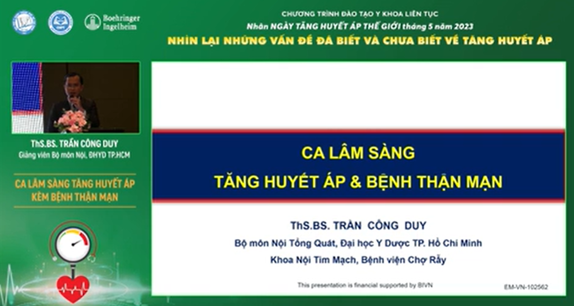 Ca lâm sàng tăng huyết áp kèm bệnh thận mạn