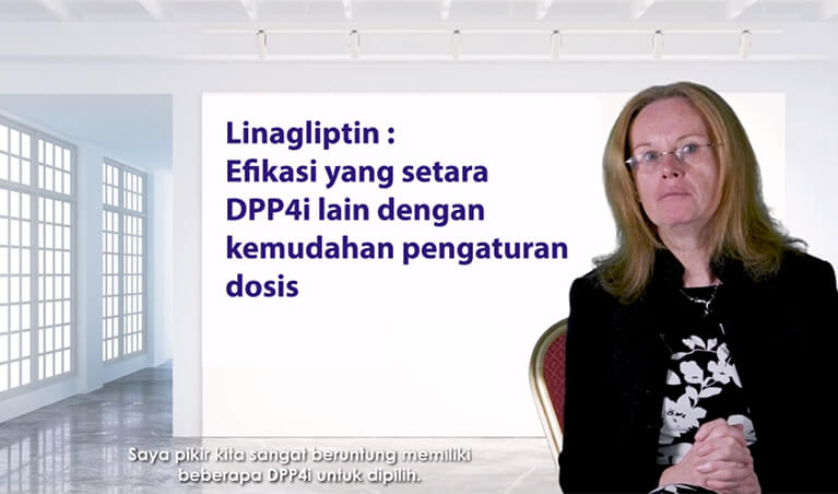 Linagliptin memiliki efikasi yang setara DPP4i lain dengan kemudahan pengaturan dosis