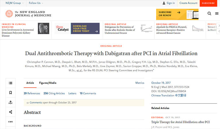 RE-DUAL PCI trial article